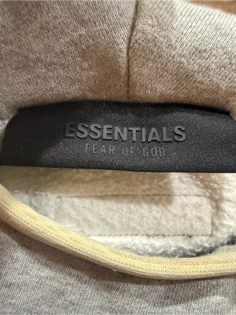 Fear of God Essentials Light Heather Grey Oversized Hoodie Medium Unisex - Picture 8 of 12